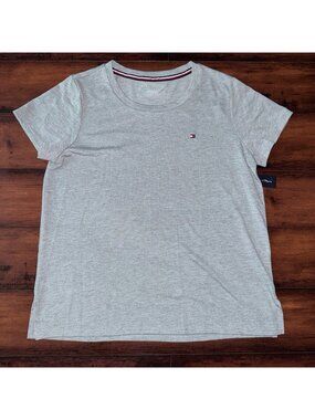 NWT Tommy Hilfiger Heather Gray Crewneck T Shirt Sleepwear Top Women’s Size M